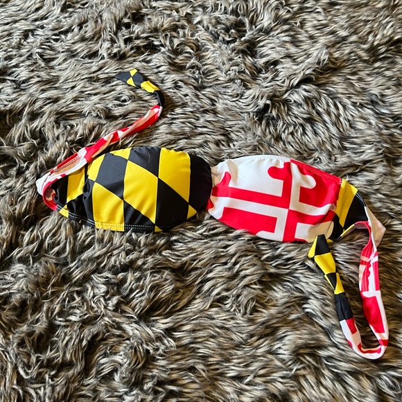 Maryland Flag Bikini Top Size Medium - Picture 4 of 4